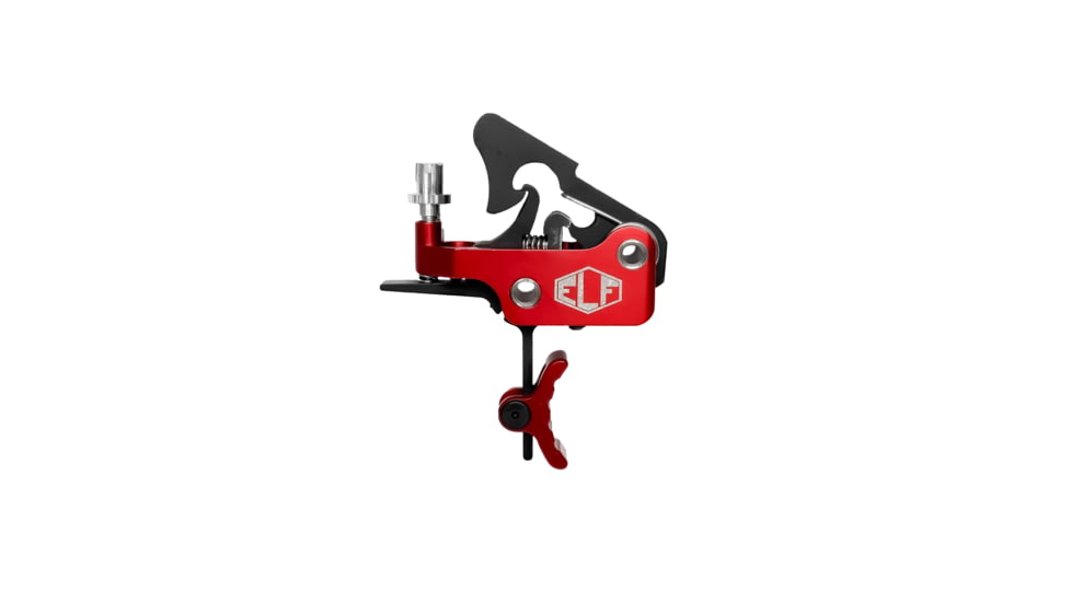 Elftmann Tactical Apex .170 Trigger FA, Curved, Red, APEX-.170-R-C-FA