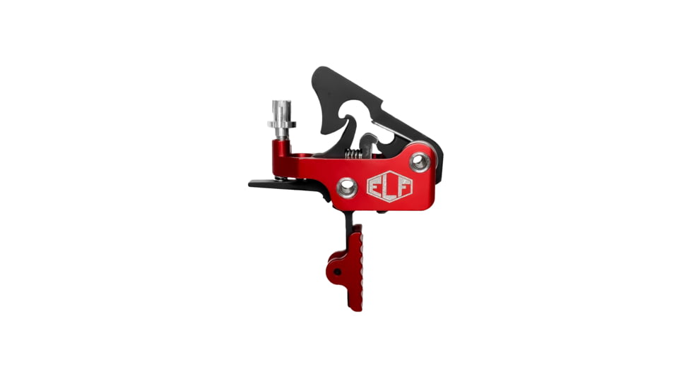Elftmann Tactical Apex Pro Straight FA Trigger, Red, APEX-PRO-R-S-FA