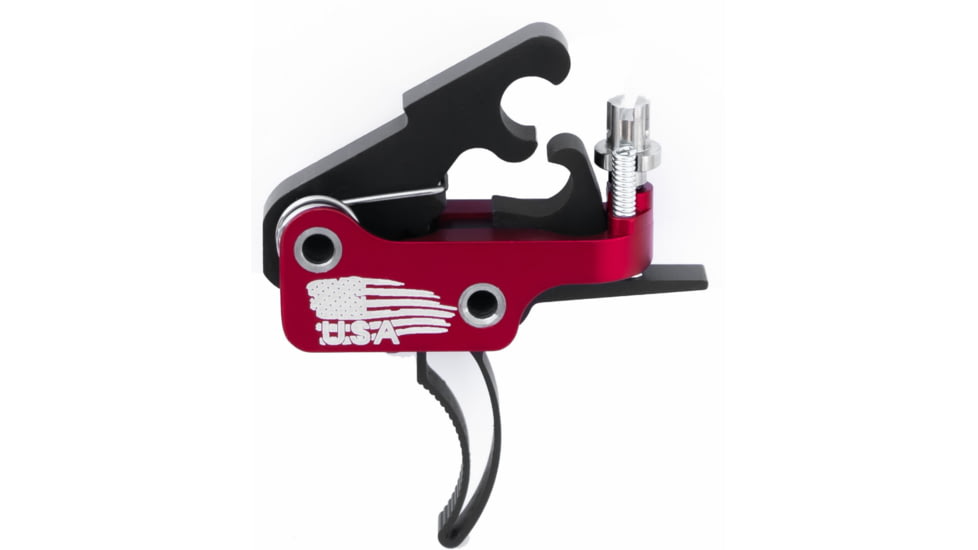 Elftmann Tactical Elf Match Pro Trigger with Threaded Mounting System, Curved Finger, 2.75-4lbs Pull Weight, MATCH PRO-C FA
