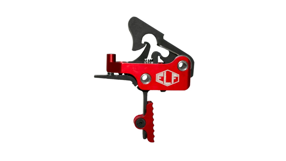 Elftmann Tactical Apex AR-15 Straight Adjustable Trigger, Red Shoe, Anodized, Red, APEXRS