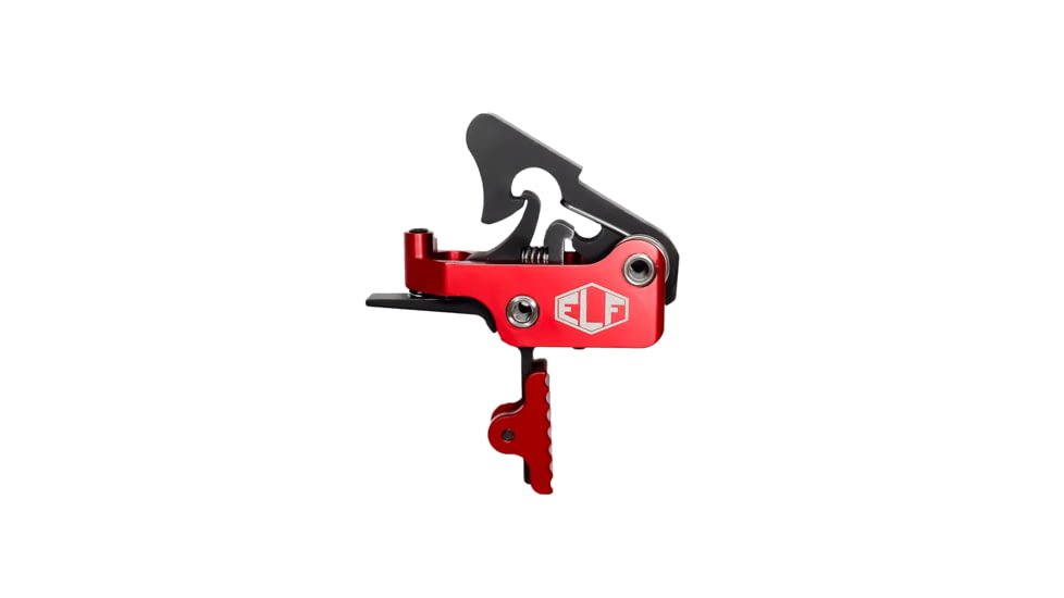 Elftmann Tactical Apex Pro AR-15 Straight Adjustable Trigger, Red Shoe, Anodized, Red, APEXPRORS