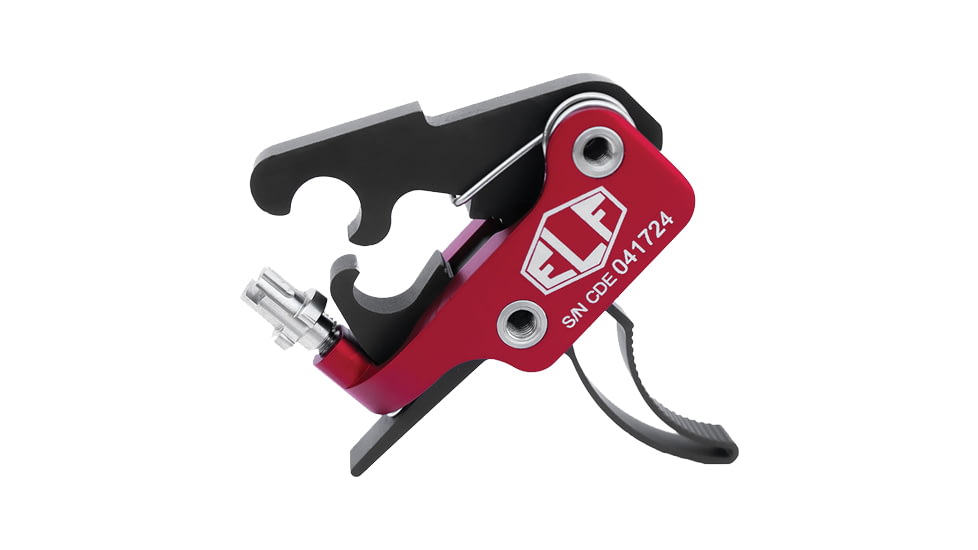 Elftmann Tactical Elf Match Pro Trigger with Threaded Mounting System, Curved Finger, 2.75-4lbs Pull Weight, MATCH PRO-C FA