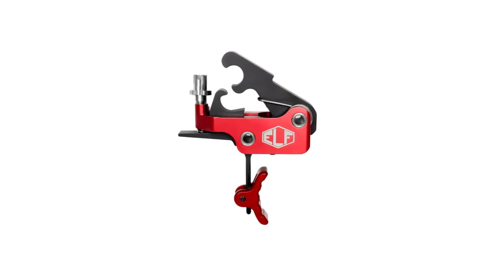 Elftmann Tactical Se .170 FA Trigger, Curved, Red, SE-.170-R-C-FA
