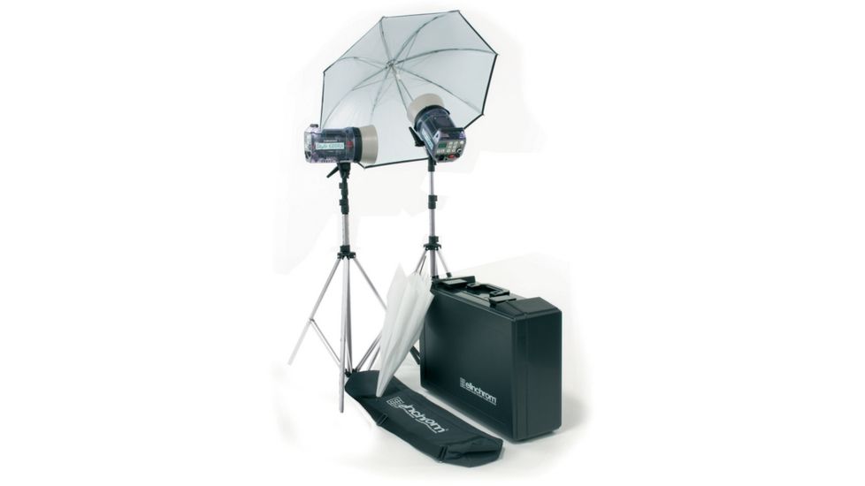 Elinchrom Style 600rx/600rx Kit With Umbr., Rflctr., Stands And Case EL 20744