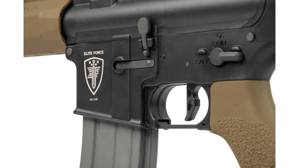 Elite Force M4 CQB Airsoft Gun, M-LOK, Black/Tan, 2279526