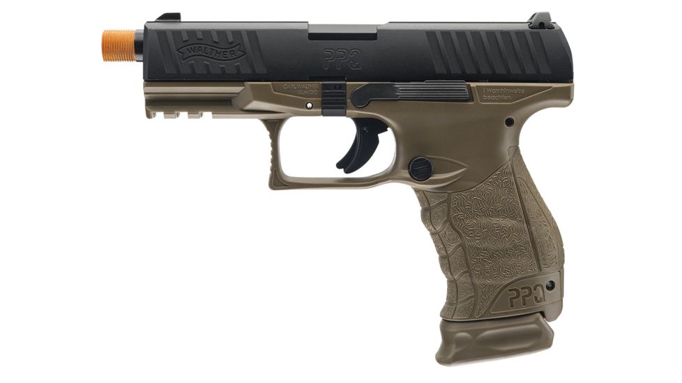 USED Elite Force Walther PPQ TAC GBB Airsoft Pistol,Gen 3, Black/Dark Earth Brown 2272808, EDEMO1