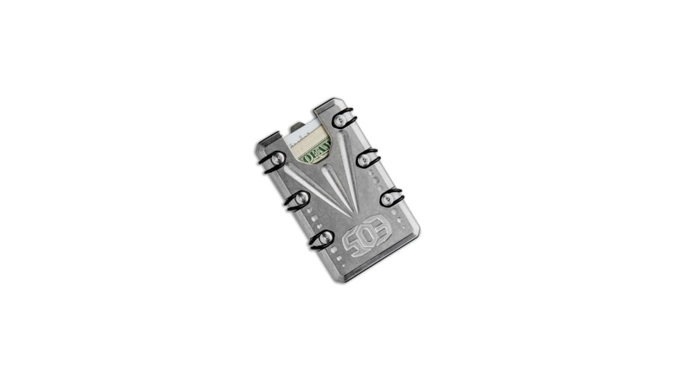 Elite Outfitting Solutions Inc. EOS 2.0 Titanium Wallet - Raw, Gray, adult, BHQ-71832