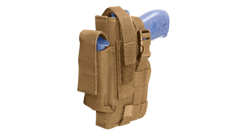Elite Survival Systems Belt Holster, Left Hand, Coyote Tan - For Glock, Sig, 4.45-5in BBL 7680-T-LH