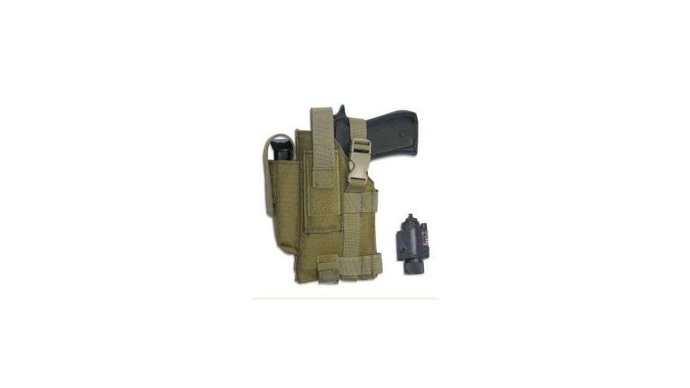 Elite Survival Systems Belt Holster, Left Hand, Coyote Tan - Most 5in BBL 7681-T-LH