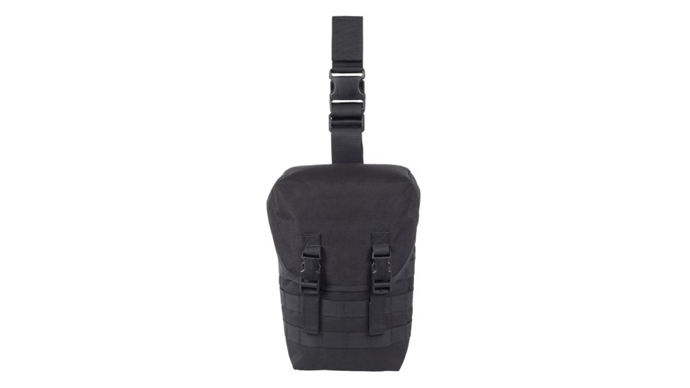 Elite Survival Systems Can-Ready Gas Mask Pouch, Thigh Carry, Black MMC251-B