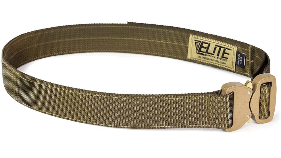 Elite Survival Systems CO Shooters Belt with Cobra Buckle, Large, Coyote Brown, CSB-T-L
