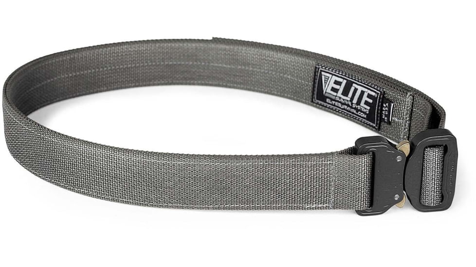 Elite Survival Systems CO Shooters Belt with Cobra Buckle, Medium, Wolf Gray, CSB-WG-M