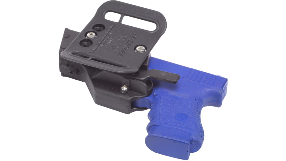 Elite Survival Systems CR Secure Auto-Locking Retention Holster, H&amp;K USP, Low Ride Belt Hanger, Left Hand, Black, CRS-BD-B-USP-LH