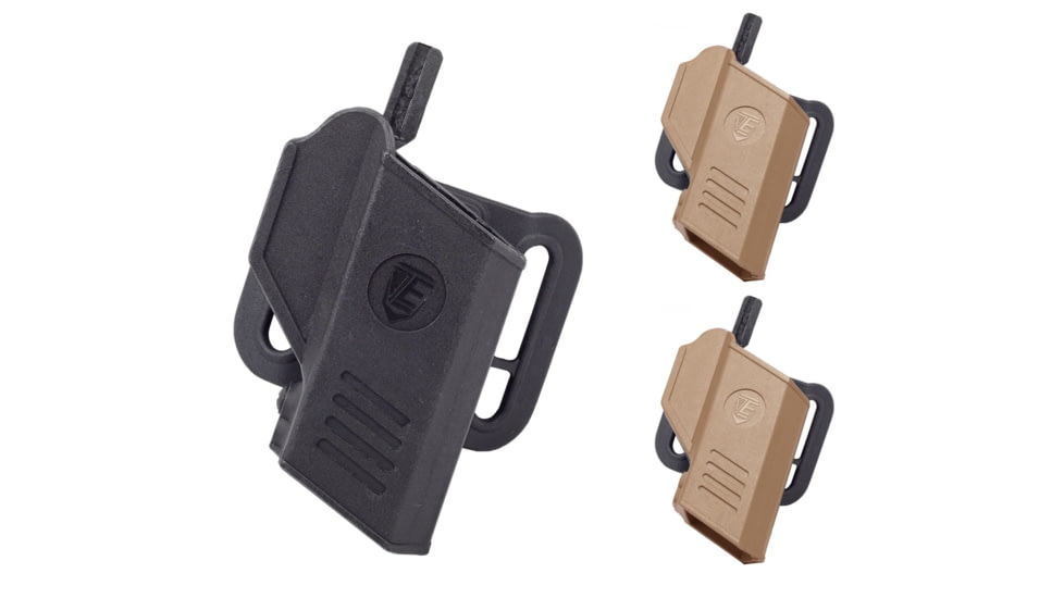 Elite Survival Systems CR Secure Auto-Locking Retention Holster, Black, Coyote Tan, Tan