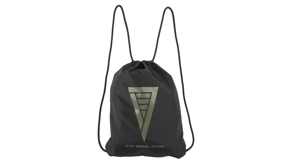 Elite Survival Systems Elite Drawstring Cinch Pack, Black/Olive EDCP-OD