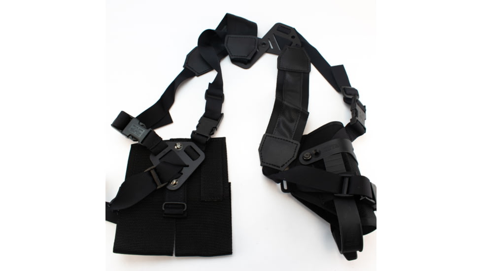 Elite Survival Systems M/ASH Shoulder Holster System, Size 8, For Glock 17 &amp; Similar, Black, MASH8-A