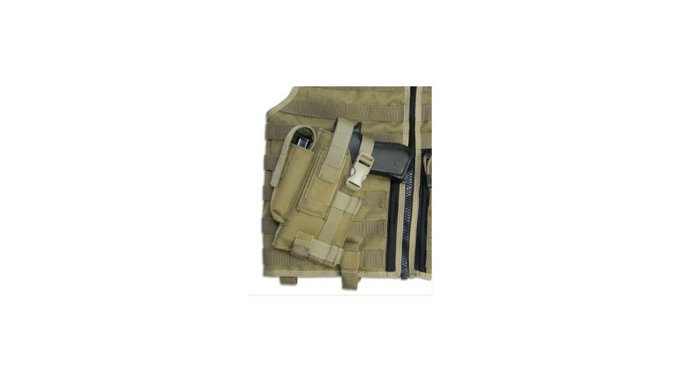 Elite Survival Systems Modular Holster, Left Hand, Coyote Tan - Fits Glock, Sig &amp; Similar 7690-T-LH