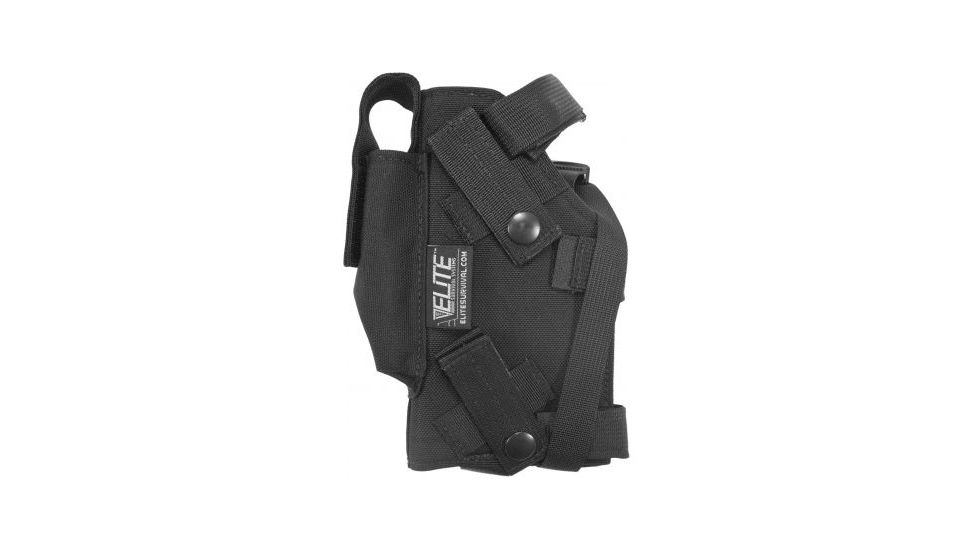 Elite Survival Systems Modular Holster, Left Hand, Black - Beretta 92/96 &amp; Similar 7691-B-LH
