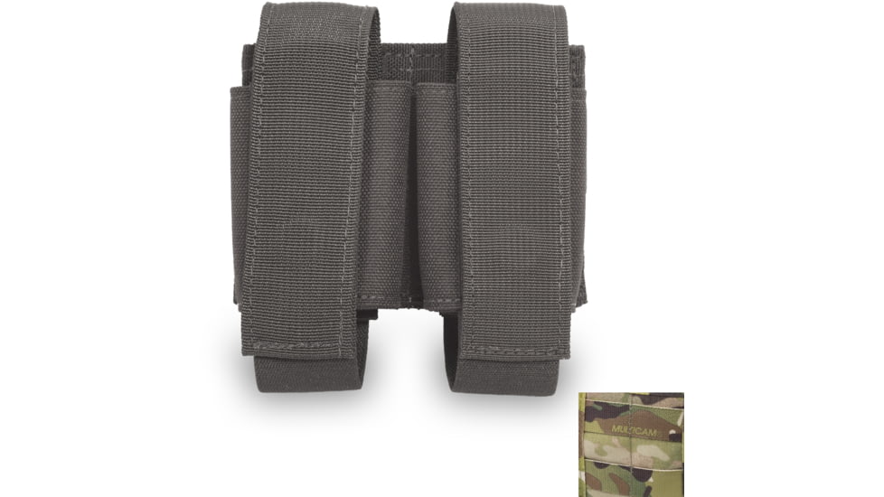 Elite Survival Systems MOLLE Double Grenade Pouch, MultiCam, ME182-M