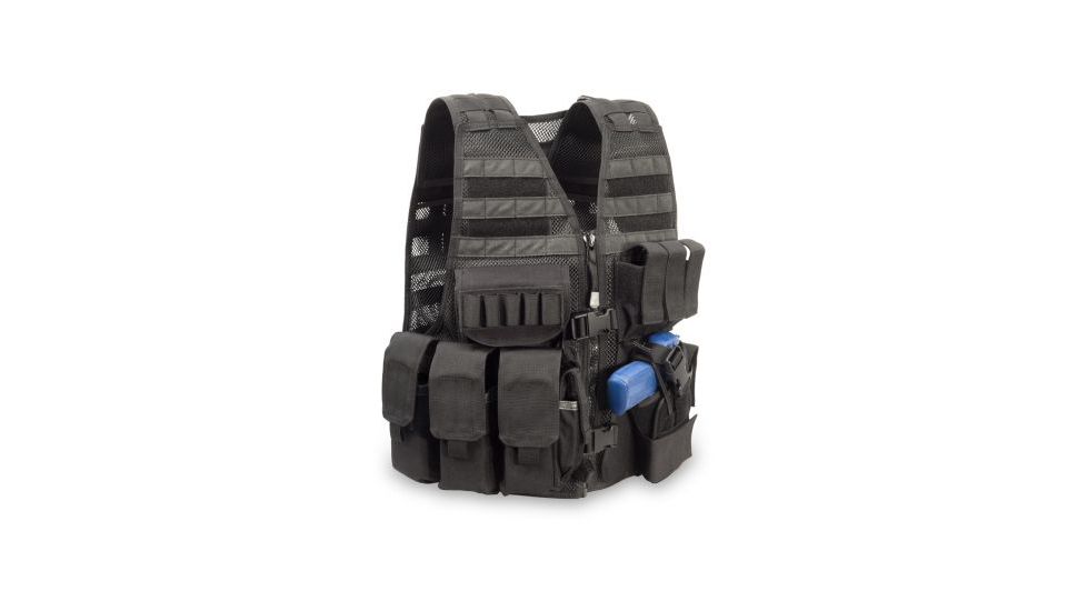 Elite Survival Systems MVP Commandant Tactical Holster Vest, Right Hand Holster, Black MVP020103-B