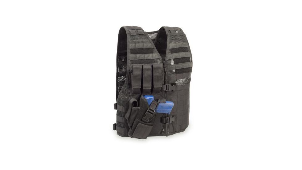 Elite Survival Systems MVP Director Tactical Holster Vest, Right Hand Holster, Black MVP010103-B