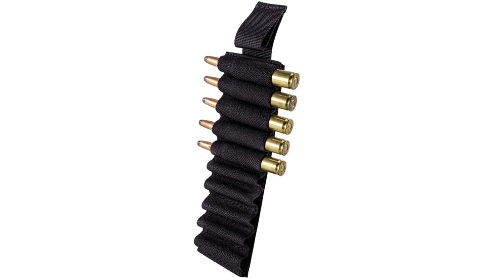 Elite Survival Systems Rifle Cartridges Hook/Loop Attach Speed Strip, Black, HL-007-B