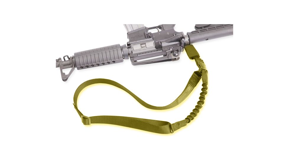 Elite Survival Systems Single Point Tactical Sling w/Bungee, Coyote Tan, Coyote Tan, 2 SPS02-T