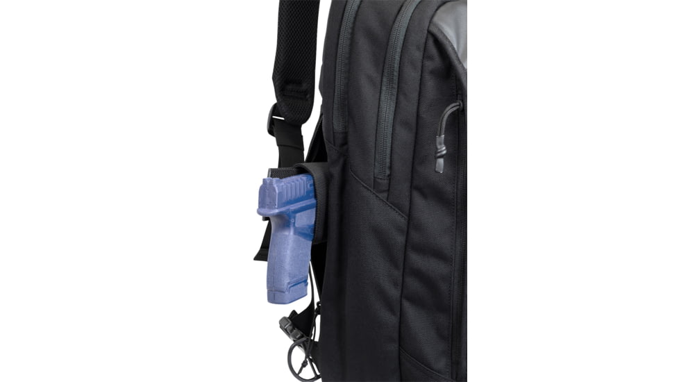 Elite Survival Systems Smokescreen CCW Slingpack w/Armor Panel, Black, 7720-G3-B-A