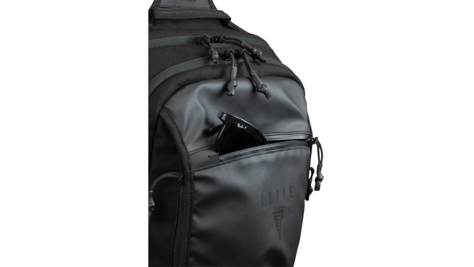 Elite Survival Systems Smokescreen CCW Slingpack w/Armor Panel, Black, 7720-G3-B-A
