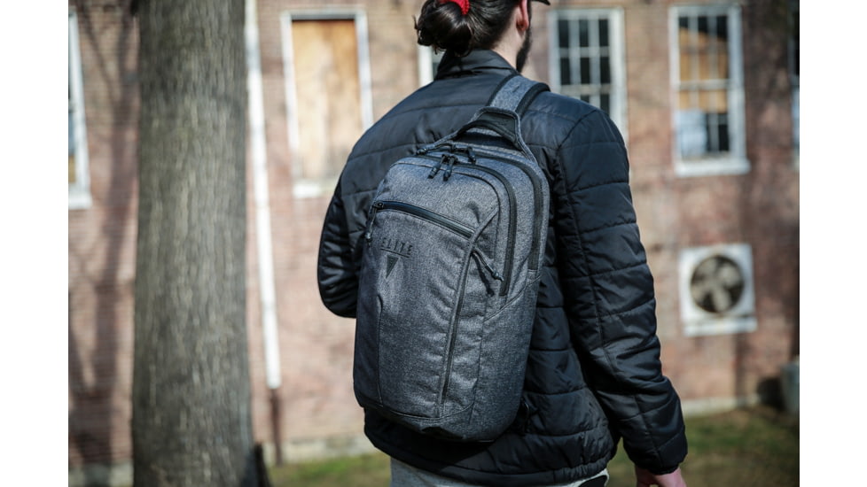 Elite Survival Systems Smokescreen CCW Slingpack w/Armor Panel, Black, 7720-G3-B-A