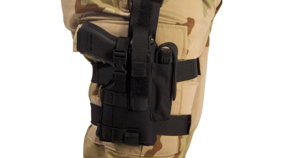 Elite Survival Systems Tactical Holster, Right Hand, Black, 7678-B-RH