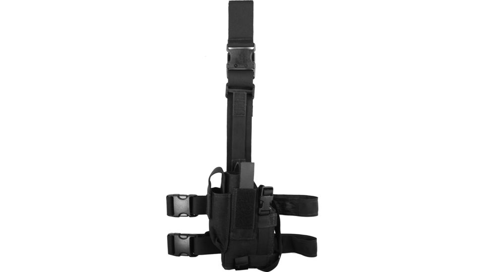 Elite Survival Systems Thigh Holster, Left, Black 7677LH