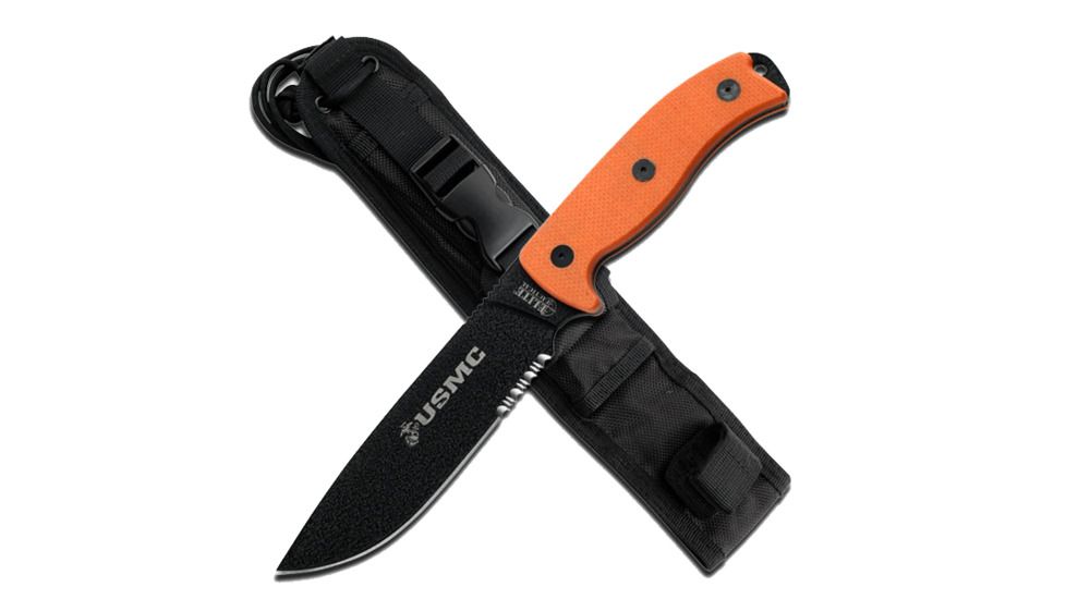 Elite Tactical Marine Fixed Blade, Orange M 1021OR