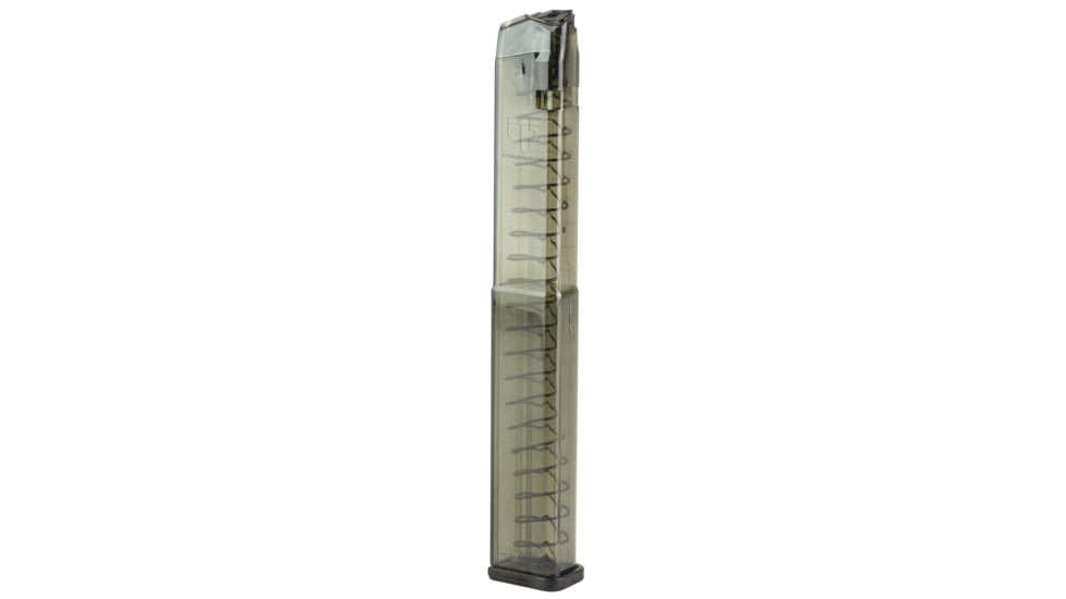 Elite Tactical Systems Carbon Smoke Series Glock 17/18/19/26/34/45 9mm 40 Round Pistol Magazine, Carbon Smoke, SMK-GLK-18-40-40RD