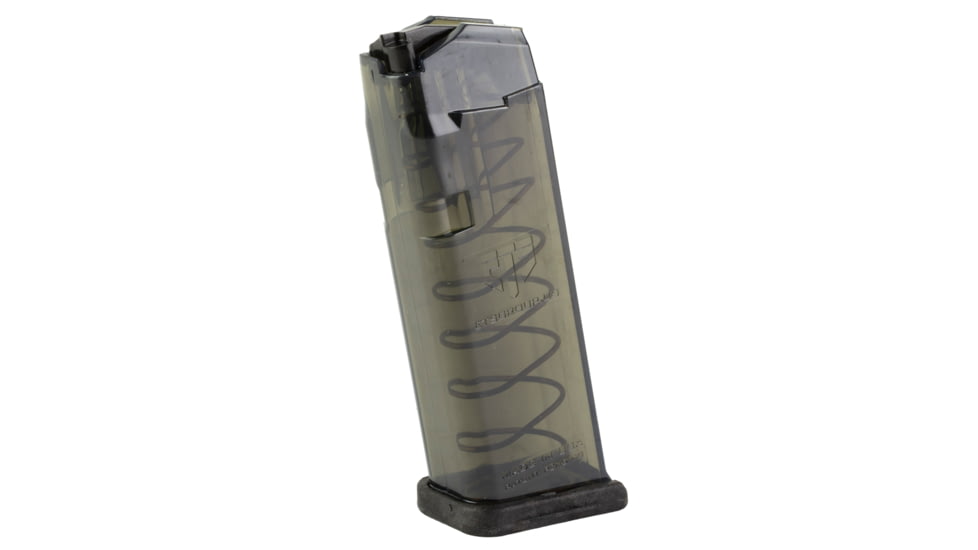 Elite Tactical Systems Carbon Smoke Series Glock 19/26 9mm 15 Round Pistol Magazine, Carbon Smoke, SMK-GLK-19-15RD