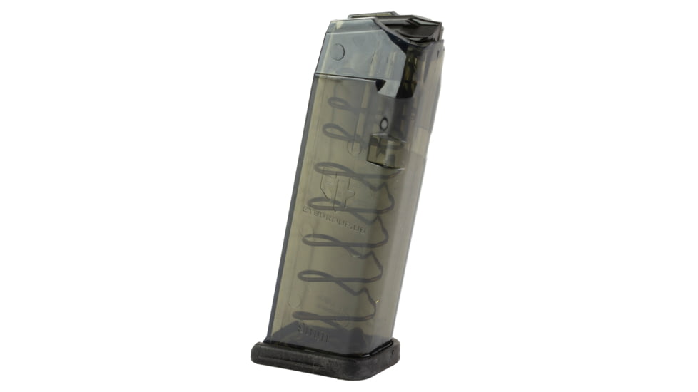 Elite Tactical Systems Carbon Smoke Series Glock 19/26 9mm 15 Round Pistol Magazine, Carbon Smoke, SMK-GLK-19-15RD