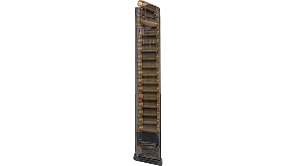 Elite Tactical Systems Carbon Smoke Series Glock 22/23/24/27/35 Pistol Magazine, .40 S&amp;W, 30 Round, Carbon Smoke, 1 Pack, Polymer, SMK-GLK-22-210-30RD