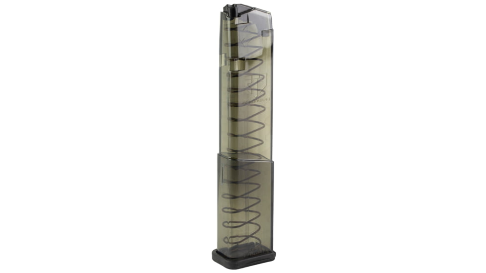 Elite Tactical Systems Carbon Smoke Series Glock 43X/28 9mm 19 Round Pistol Magazine, Carbon Smoke, SMK-GLK-43X-19-19RD