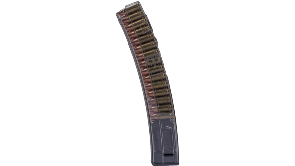 Elite Tactical Systems Carbon Smoke Series H&amp;K MP5 Rifle Magazine, 9mm Luger, 30 Round, Carbon Smoke, 1 Pack, Polymer, SMK-HKMP5-30-30RD