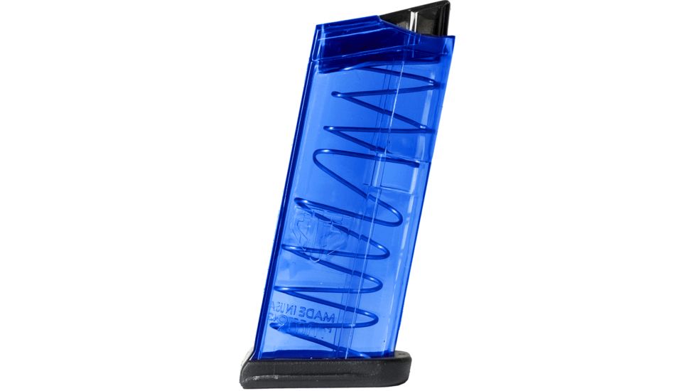Elite Tactical Systems Pistol Magazine, Glock 43, 9mm, 7-Round, Blue, GLK-43BLU-7RD