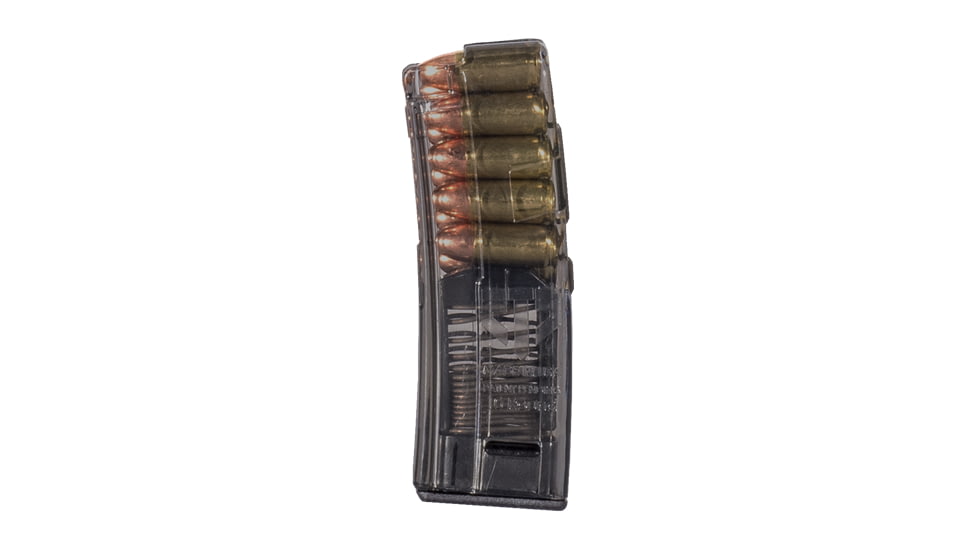 Elite Tactical Systems Pistol Magazine, Heckler &amp; Koch MP5, 9mm, 10-Round, Carbon Smoke, SMK-HKMP5-10-10RD
