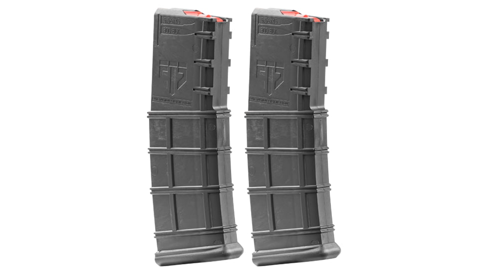 Elite Tactical Systems Gen 2 AR-15, 5.56x45mm NATO/.223 Remington/.300 AAC Blackout, 30 Round Rifle Magazine, Black, 2 Pack, GN-AR15-30G2BLK-C2PK