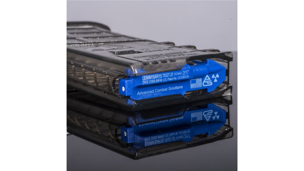 Elite Tactical Systems Gen 2 AR-15 5.56x45mm 30 Rounds Rifle Magazine w/Tritium Follower, Smoke w/ Tritium Follower, 30, AR15-30TRG2