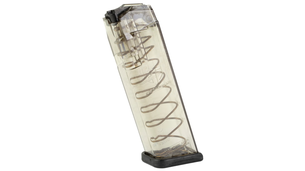 Elite Tactical Systems GLK17 Pistol Mags 17rd 9mm Luger Compatible w/ Glock 17/18/19/26/45/34 Clear Polymer, Polymer, GLK17-17RD