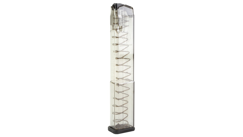 Elite Tactical Systems GLK18G2 Pistol Mags 32rd Extended w/Gen2 Floor Plate 9mm Luger Compatible w/ Glock 17/18/19/19X/26/34/45 Clear Polymer, Polymer, GLK18G2-32RD