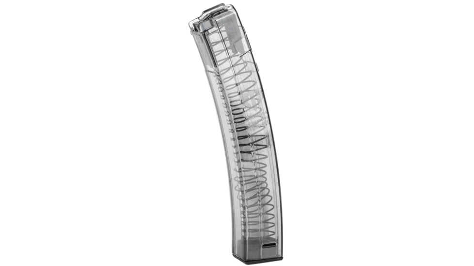 Elite Tactical Systems HKMP530 Rifle Mags Clear Detachable 30rd 9mm Luger for H&amp;K MP5/SP5K/MP5K/94/SP89, Polymer, HKMP530-30RD