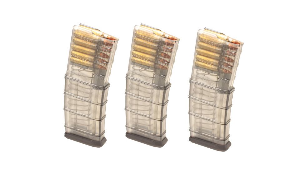 Elite Tactical Systems Magazine Ar15 5.56x45 10 Round Translucent Polymer, 3 Pack