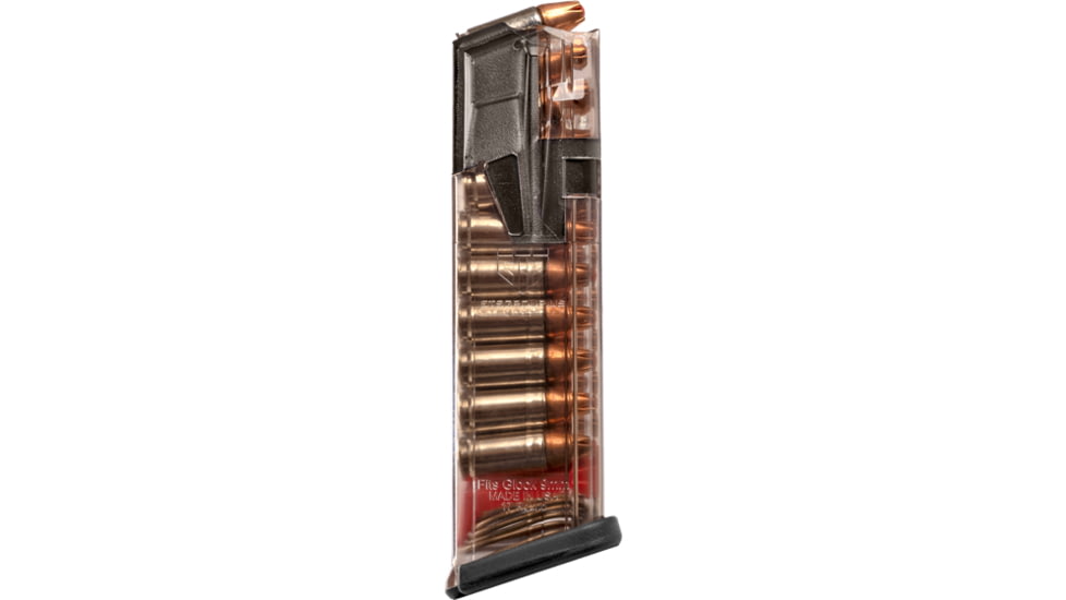 Elite Tactical Systems Omega Glock 17/18/19/26/34/45 9mm 17 Round Pistol Magazine, Standard Length, OMG-GLK-17-17RD