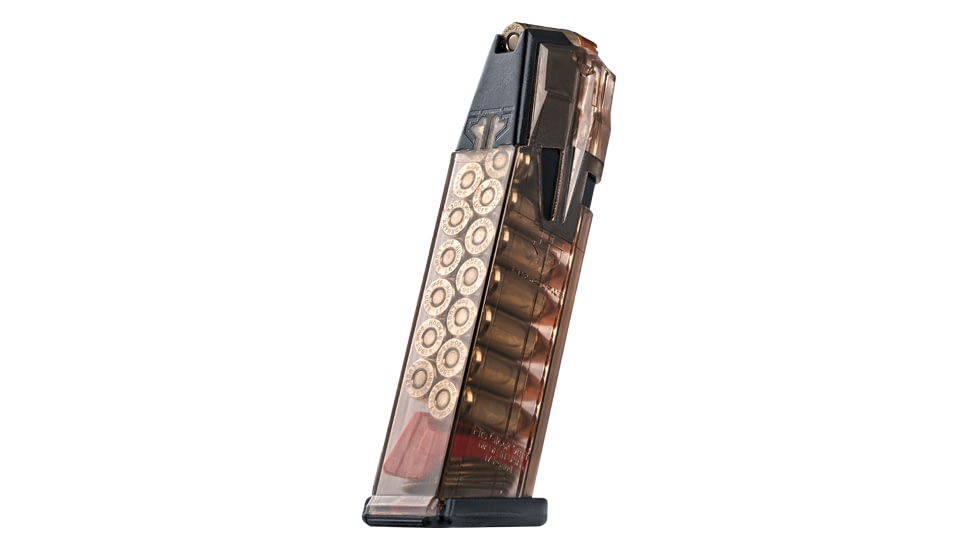Elite Tactical Systems Omega Glock 17/18/19/26/34/45 9mm 17 Round Pistol Magazine, Standard Length, OMG-GLK-17-17RD