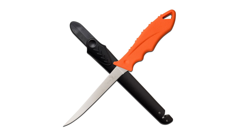 Elk Ridge Fillet Fixed Blade Knive, 6 in, 5Cr15 Stainless Steel, Orange, ER-200-06OR